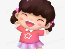 卡通小女孩,梦幻与童真的完美融合